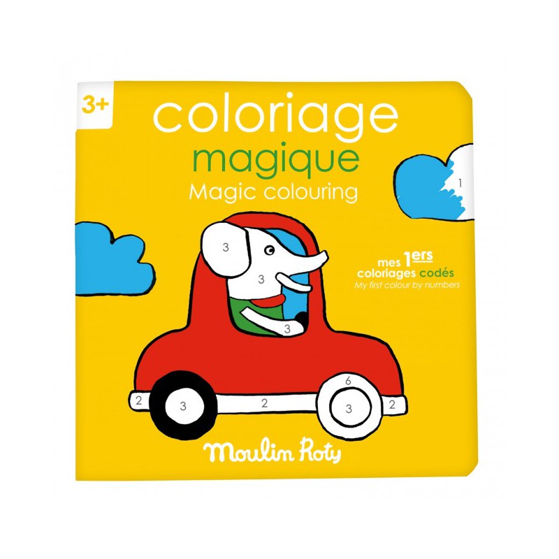 Livro de colorir FR-EN - Pinturas Mágicas por números  Les Popipop