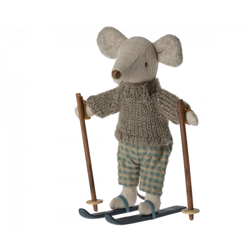 Bonecos Maileg - Winter mouse with ski set - Big Brother